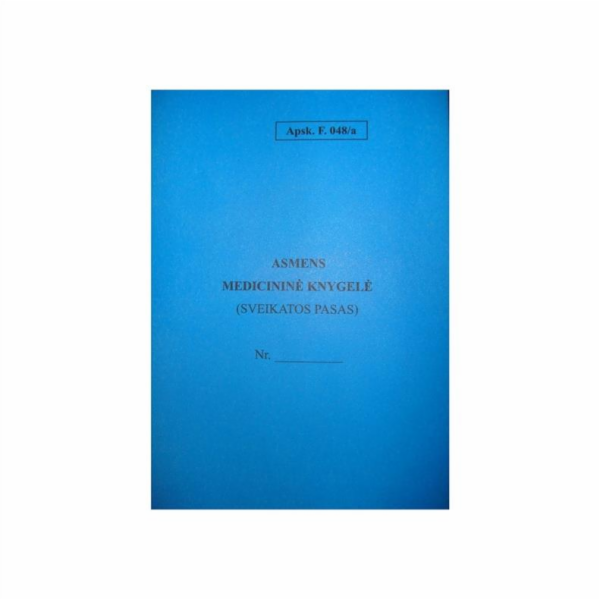 Osobní lékařská kniha, A5, 12 stran