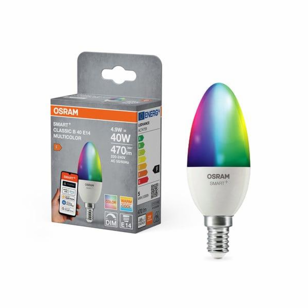 LED ŽÁROVKA WIFI B40 E14 4,9W 470LM RGBW