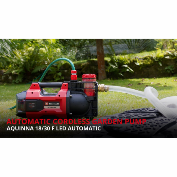 Einhell AUTOMATICKÉ ZAHRADNÍ ČERPADLO AQUINNA 18/30 F LED...