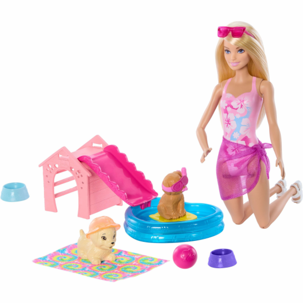 Mattel Barbie Štěňátko Pool Party - Aloha Blonde, panenka