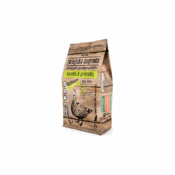 WIEJSKA ZAGRODA Duck with pear M - suché krmivo pro psy -...