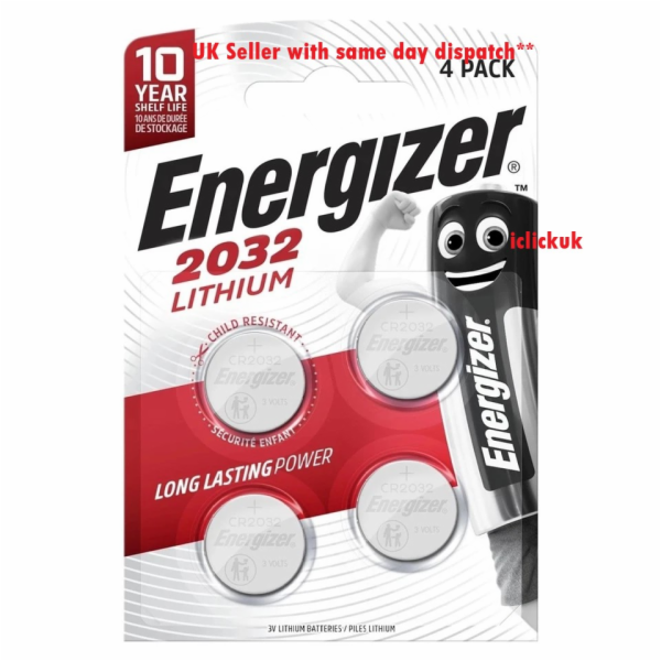 Energizer CR2032 4 ks 3V speciální baterie Eco