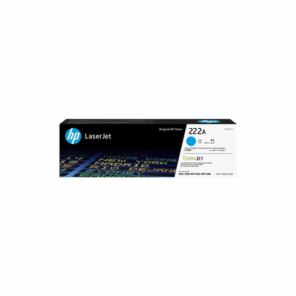 HP 222A - azurová - originální - LaserJet - tonerová kaze...