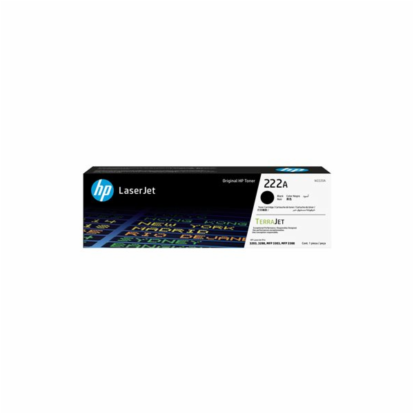 HP 222A - černá - originální - LaserJet - tonerová kazeta...