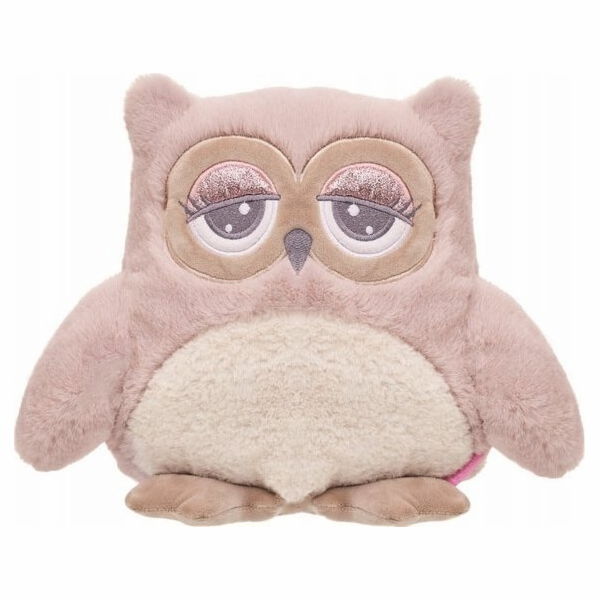 Beppe Plyšová hračka sova Abby 23 cm růžová a krémová
