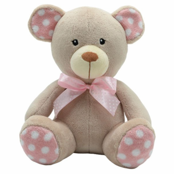 TULILO Plyšová hračka Miś dot béžová 25 cm