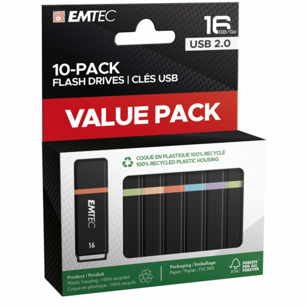 Emtec USB2.0 K100 16GB 10 pcs