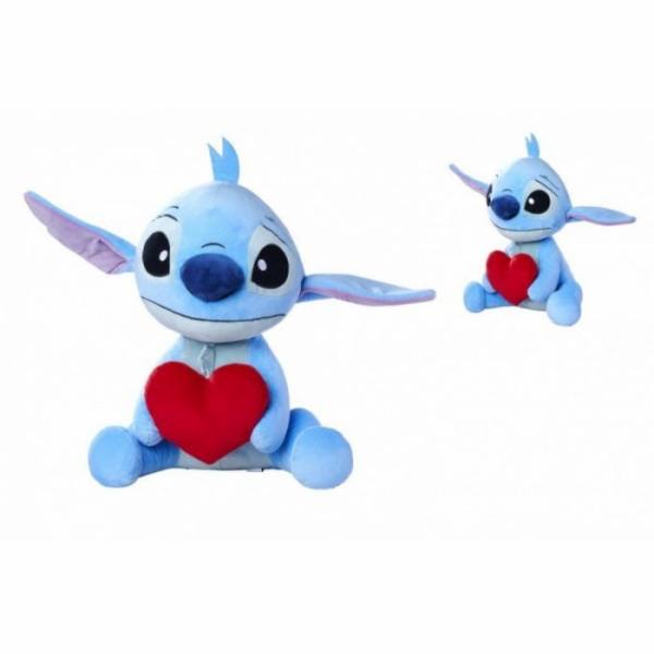 Simba Disney Stitch plyšová hračka se srdcem 50 cm originál
