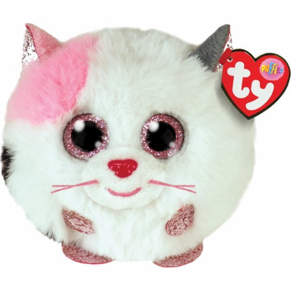 Meteor Plyšová hračka TY Beanie Balls - Bílá kočka