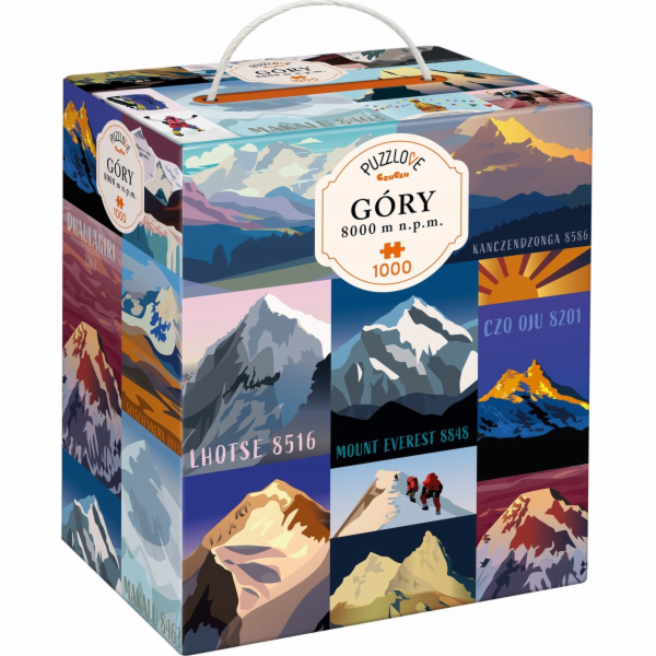 CzuCzu 1000dílné puzzle Puzzlove - Hory 8000 m nad mořem