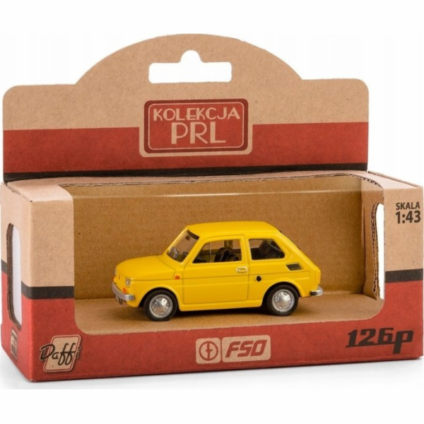 Daffi Vozidlo PRL Fiat 126p žluté
