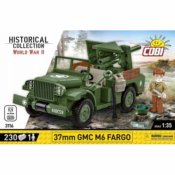 Cobi Klocki 37mm brzdové destičky GMC M6 Fargo
