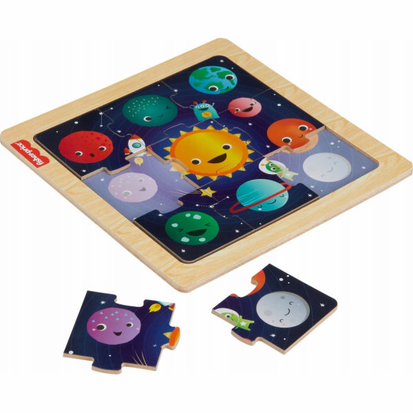 Fisher Price Dřevěné puzzle, vesmír