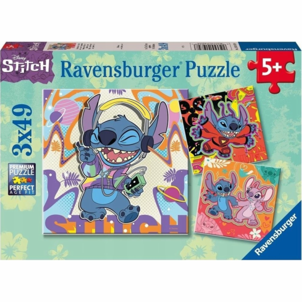 Ravensburger Polska Puzzle 3x49 dílků Stitch