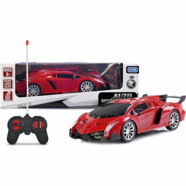 Artyk Rádiové hračky pro chlapce Červené závodní auto