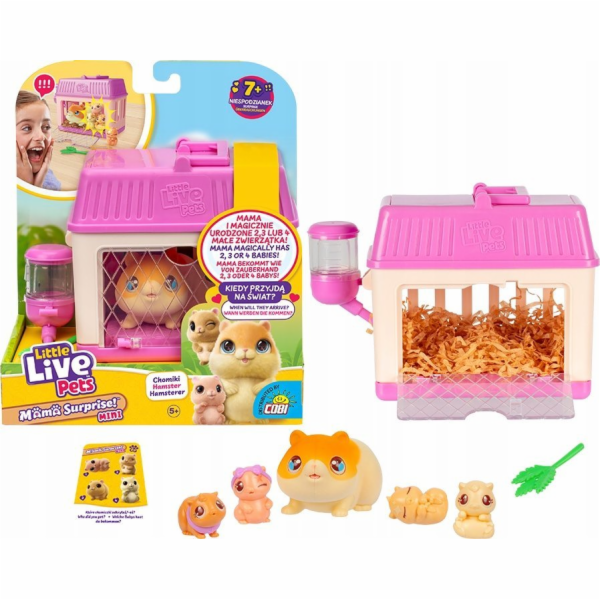 Cobi Figurka Little Live Pets - Mini křeček Mama Surprise