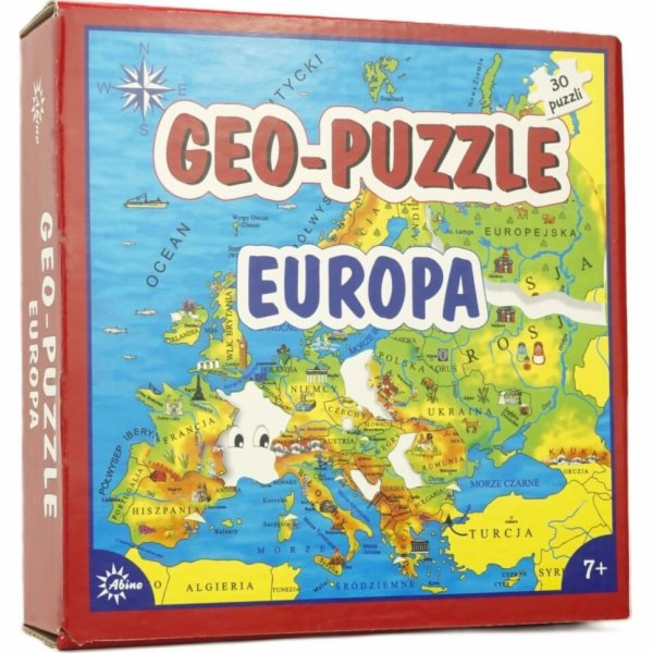 Abino Geo-Puzzle Evropa Puzzles