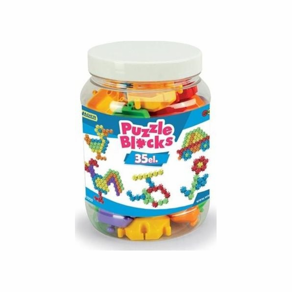 Wader Puzzle kostky ve sklenici 35 dílků