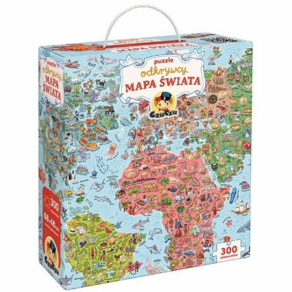 CzuCzu Puzzle pro průzkumníky - Mapa světa 300 dílků