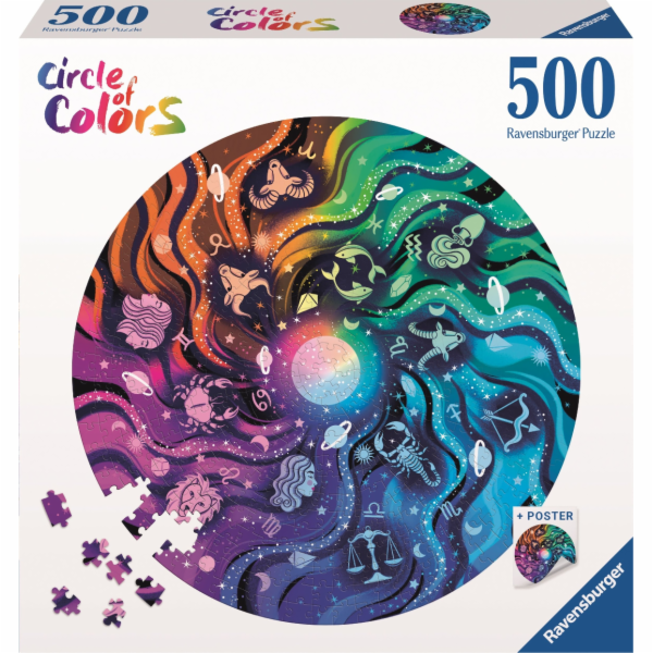 Ravensburger Polska 500dílné puzzle Barevná paleta Astron...