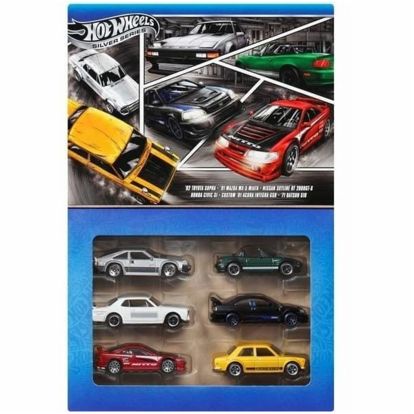 Hot Wheels Auta Streets of Japan 1:64, sada 6 kusů