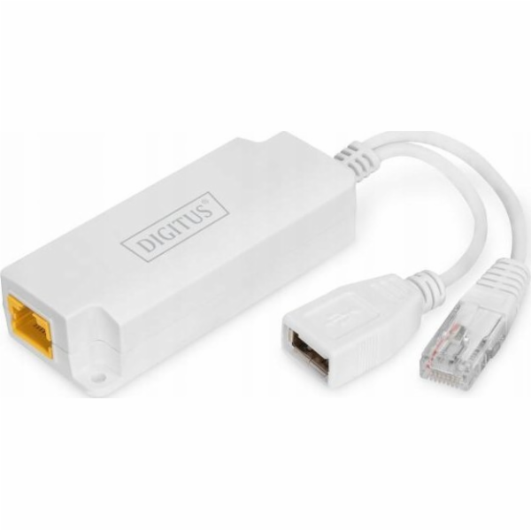 Digitus USB-A 5V PoE-Splitter (weiß, 10/100Mbps)