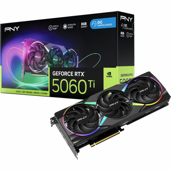 PNY Grafická karta GeForce RTX5060Ti OC 8G RGB VCG5060T8T...