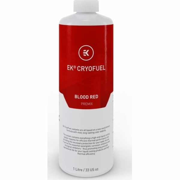 EKWB EK-CryoFuel Blood Red (Premix 1000mL) (červená, 1 litr)