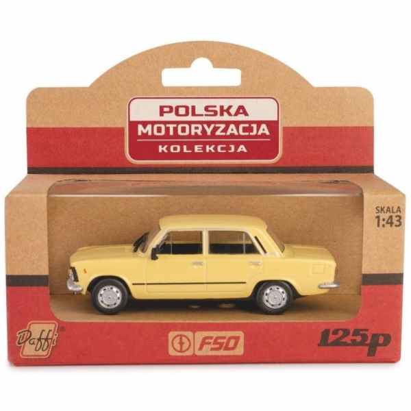 Daffi Vozidlo PRL Fiat 125p žluté