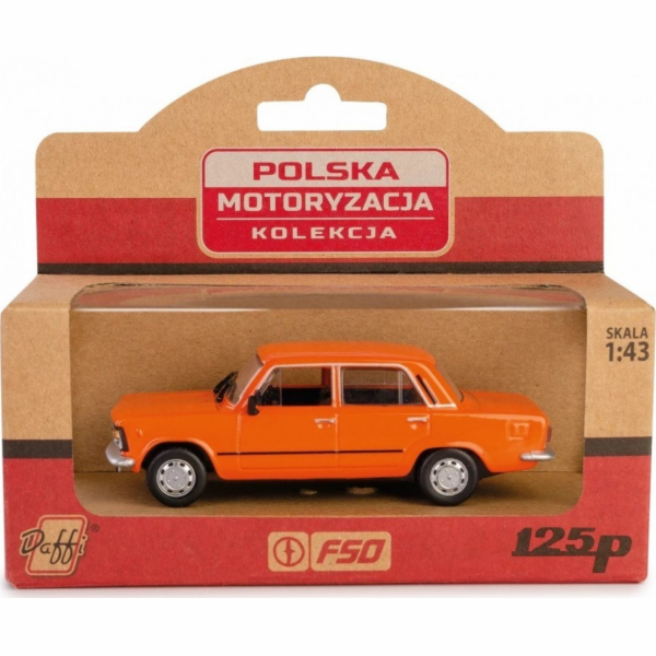 Daffi Oranžové vozidlo PRL Fiat 125p