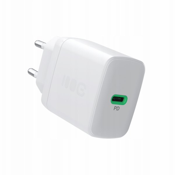 Green Cell USB nabíječka do zásuvky 30W 1x USB-C BÍLÁ
