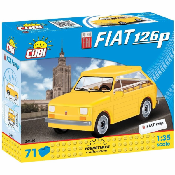 Cobi Klocki 71dílná polská stavebnice Fiat 126P