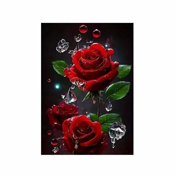 Norimpex Diamantová mozaika - růžové květy