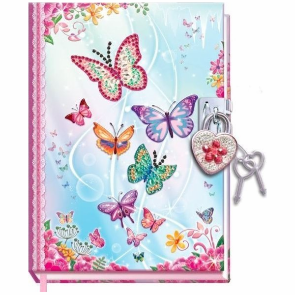 Pulio Deník s visacím zámkem - Motýli 2 Pecoware