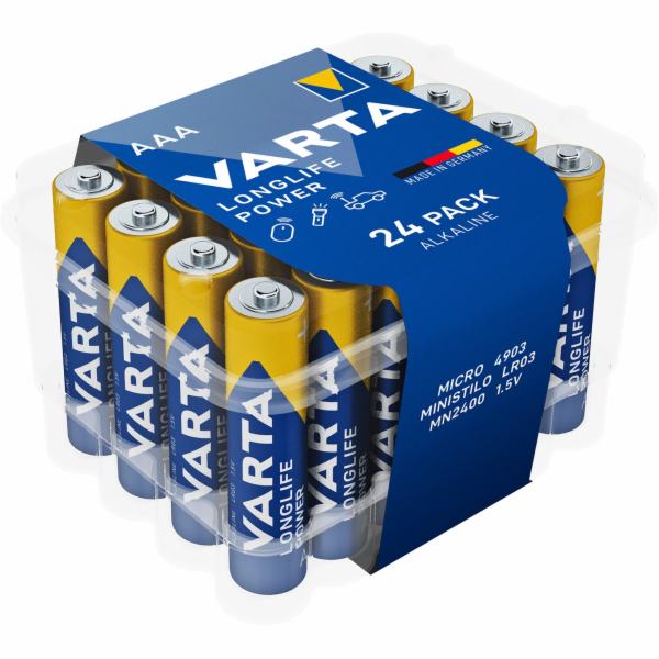 Varta Alkalické baterie R3 (AAA) s dlouhou životností POW...