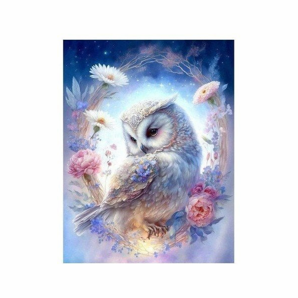 Norimpex Diamantová mozaika - Bílá sova