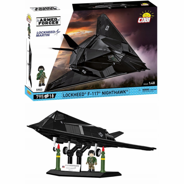 Cobi Klocki Lockheed F-117 Nighthawk 795 bloků