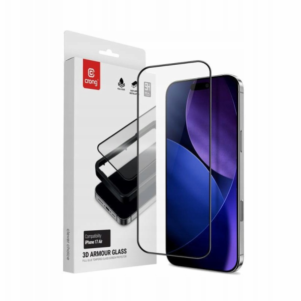 CRONG 3D Armor Glass - Tvrzené sklo pro iPhone Air + inst...
