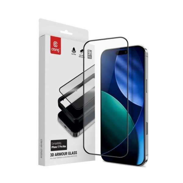 CRONG 3D Armor Glass - Tvrzené sklo pro iPhone 17 Pro Max...