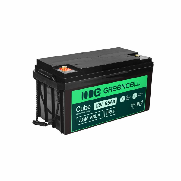 Green Cell AGM VRLA IP54 12V 64Ah baterie pro sekačky na ...