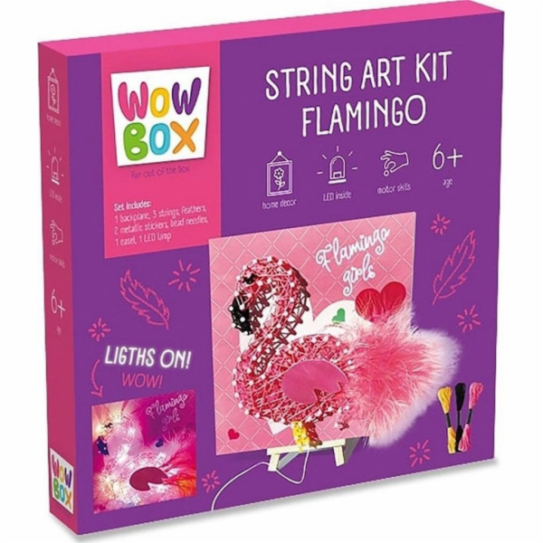 Tm Toys Kreativní sada WOW BOX String Art Flamingo
