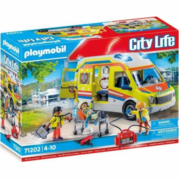 Playmobil Sanitka City Life 71202 se světly a zvuky