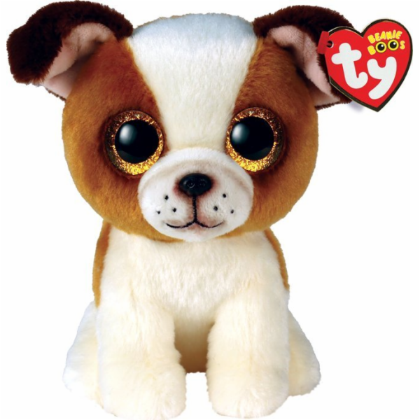 Meteor Maskot TY Pes Hugo hnědobílý 15 cm