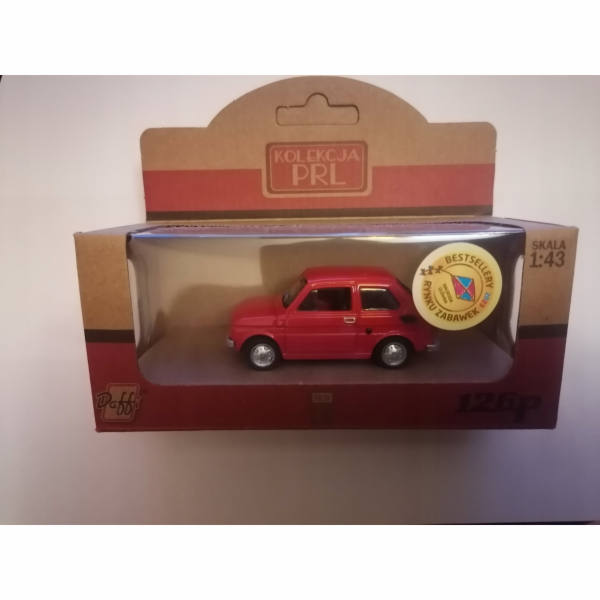 Daffi Červené vozidlo PRL Fiat 126p