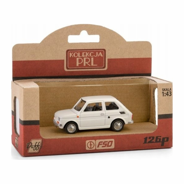 Daffi Vozidlo PRL Fiat 126p bílá