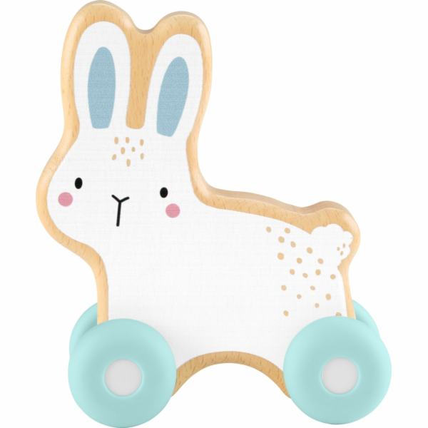 Fisher Price Dřevěný zajíček na kolečkách
