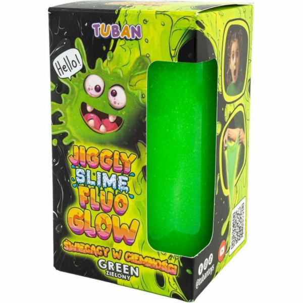 TUBAN Sliz Jiggly Fluo zelený zářivý 430g