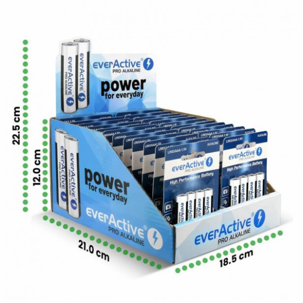everActive Baterie LR03/AAA pro alkalické do komerčního d...