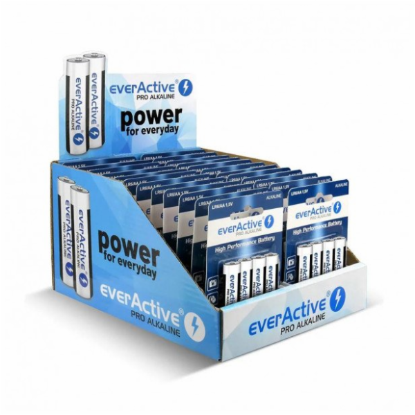 everActive Prodejní stojan alkalických baterií LR6/AA Pro...