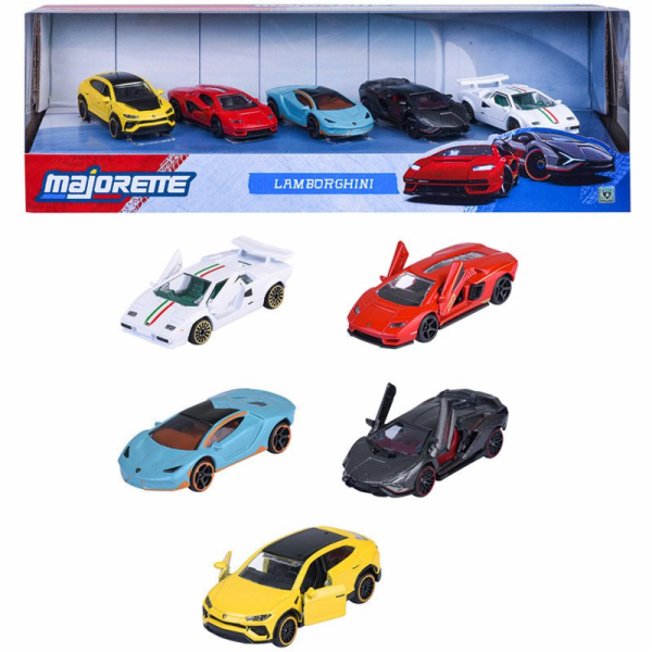 Majorette Sada 5 vozidel Lamborghini